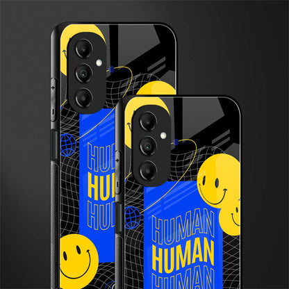 human being back phone cover | glass case for samsung galaxy a14 5g