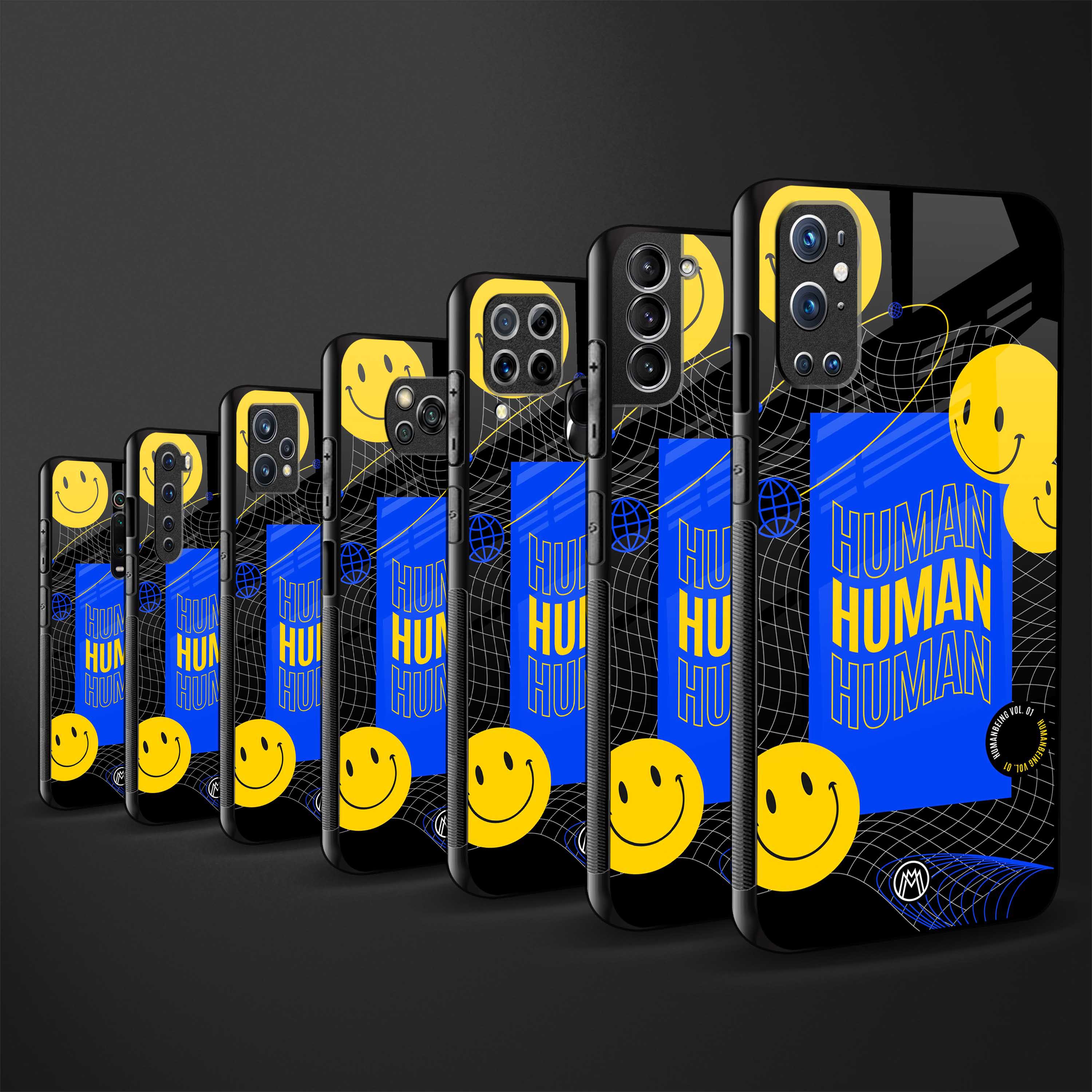 human being back phone cover | glass case for vivo v25-5g