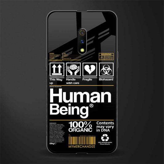 human being label phone cover for realme x