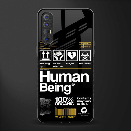 human being label phone cover for oppo reno 3 pro