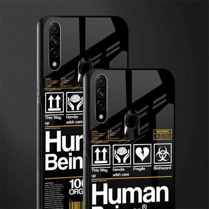 human being label phone cover for oppo a31