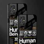 human being label phone cover for samsung galaxy m51