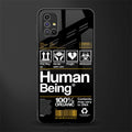 human being label phone cover for samsung galaxy m51