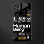 human being label phone cover for samsung galaxy m51