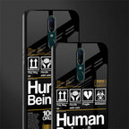 human being label phone cover for oppo a9
