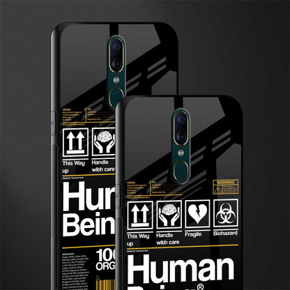 human being label phone cover for oppo a9