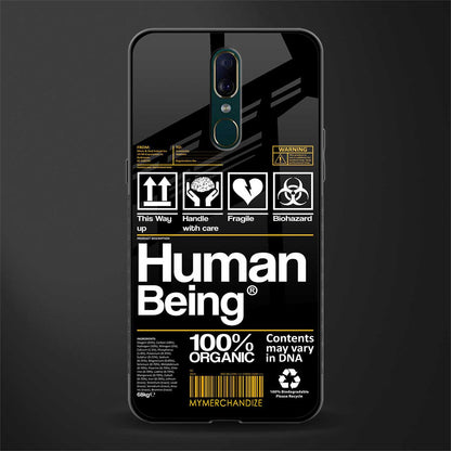 human being label phone cover for oppo a9