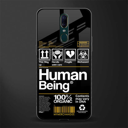 human being label phone cover for oppo f11
