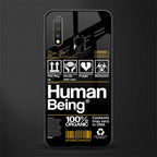 human being label phone cover for vivo u20