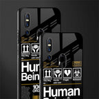 human being label phone cover for vivo v15