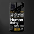 human being label phone cover for samsung galaxy a31