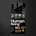 human being label phone cover for samsung galaxy a50