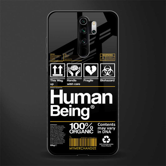 human being label phone cover for redmi note 8 pro