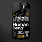 human being label phone cover for redmi note 8 pro