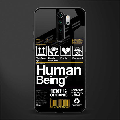 human being label phone cover for redmi note 8 pro
