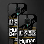 human being label phone cover for poco m2 pro
