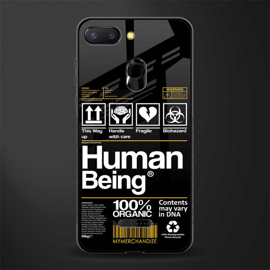 human being label phone cover for redmi 6