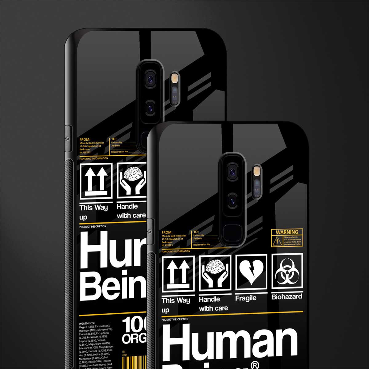 human being label phone cover for samsung galaxy s9 plus