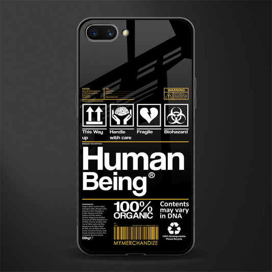 human being label phone cover for oppo a3s