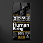 human being label phone cover for oppo a9 2020