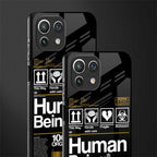 human being label phone cover for mi 11 lite