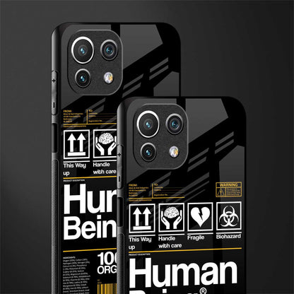 human being label phone cover for mi 11 lite