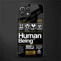 human being label phone cover for mi 11 lite