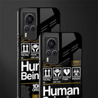 human being label phone cover for vivo x60 pro