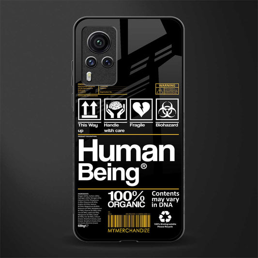 human being label phone cover for vivo x60 pro
