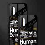 human being label phone cover for realme x2