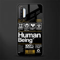 human being label phone cover for realme x2