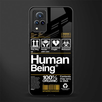 human being label phone cover for vivo v21 5g