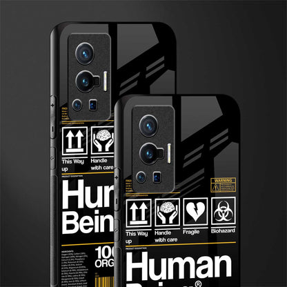 human being label phone cover for vivo x70 pro