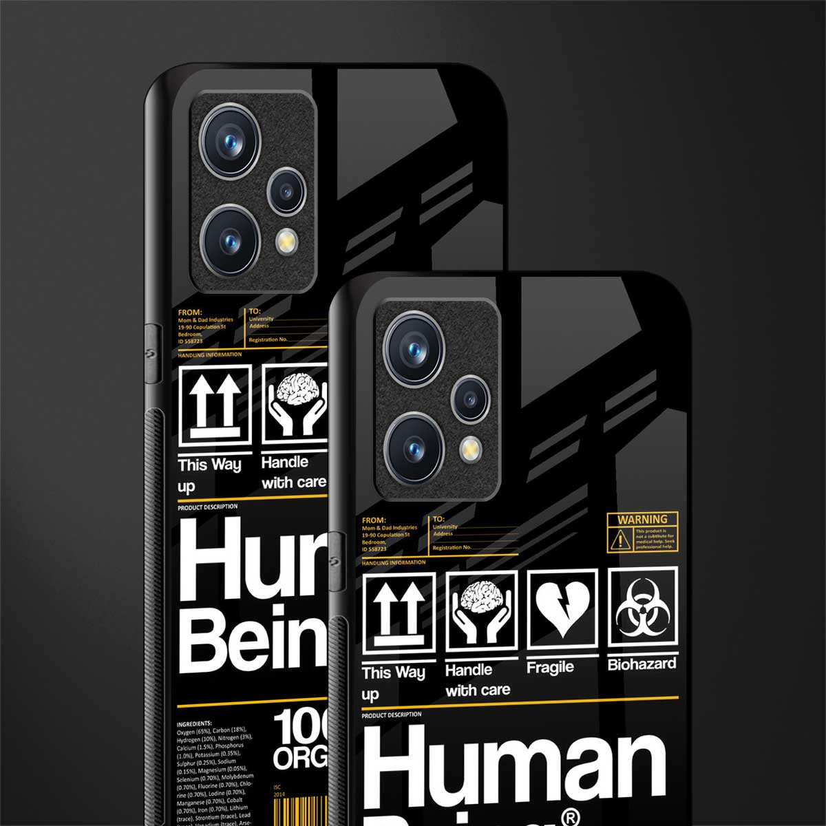 human being label phone cover for realme 9 4g