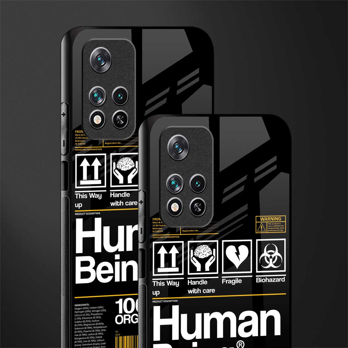 human being label phone cover for xiaomi 11i 5g