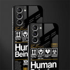 human being label phone cover for samsung galaxy s21 fe 5g