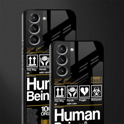 human being label phone cover for samsung galaxy s21
