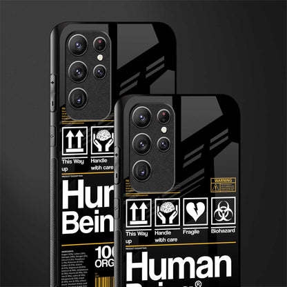 human being label phone cover for samsung galaxy s22 ultra 5g
