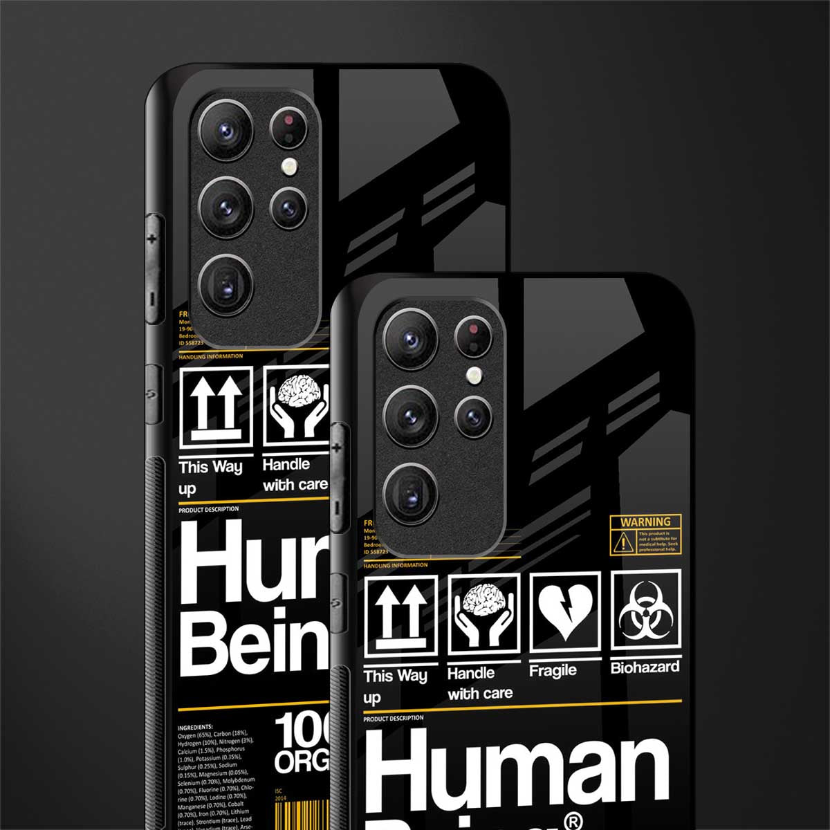 human being label phone cover for samsung galaxy s21 ultra