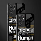 human being label phone cover for samsung galaxy s21 ultra