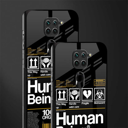 human being label phone cover for redmi note 9
