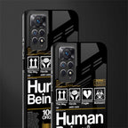 human being label phone cover for redmi note 11 pro