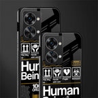 human being label glass case for phone case | glass case for oneplus nord 2t 5g