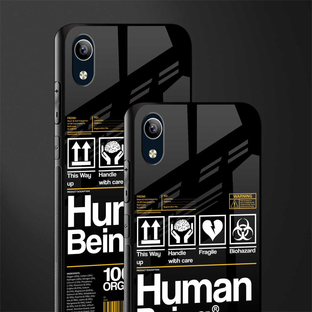 human being label phone cover for vivo y1s without fingerprint