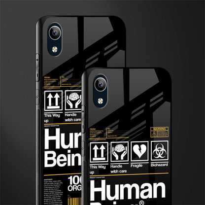 human being label phone cover for vivo y1s without fingerprint
