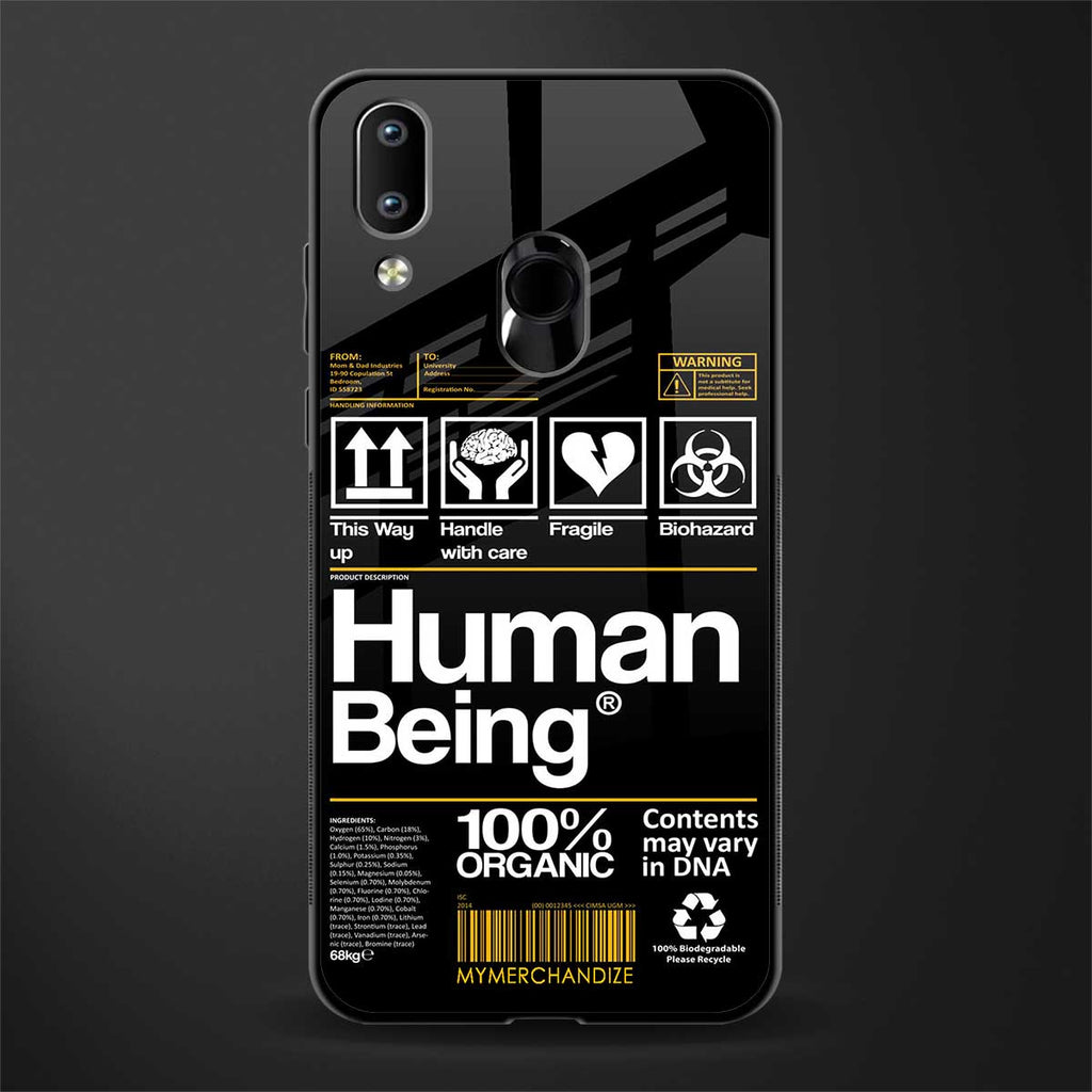 human being label phone cover for vivo y91