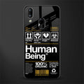 human being label phone cover for vivo y91