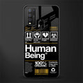 human being label phone cover for vivo y50