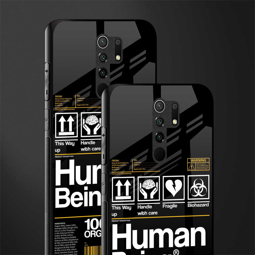 human being label phone cover for poco m2