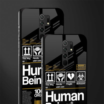 human being label phone cover for poco m2 reloaded